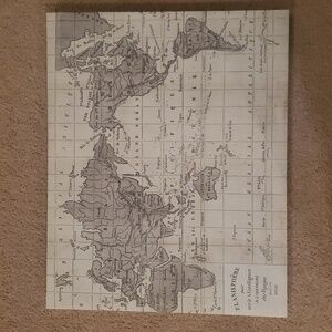 World Map Canvas Wall Art